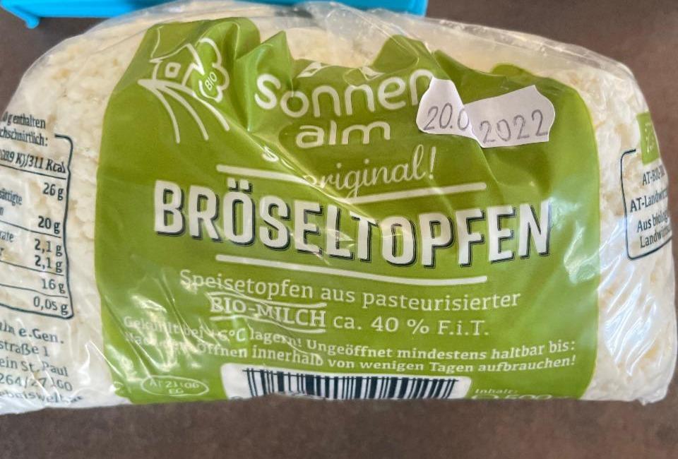 Fotografie - Bröseltopfen 40% Sonnen alm