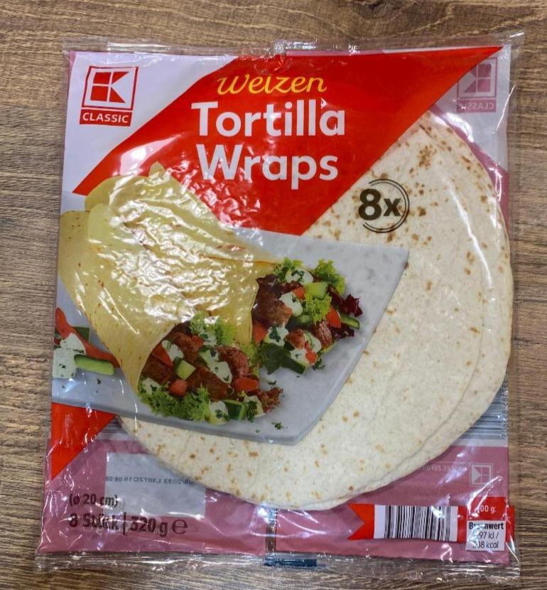 Fotografie - Weizen Tortilla Wraps K-Classic