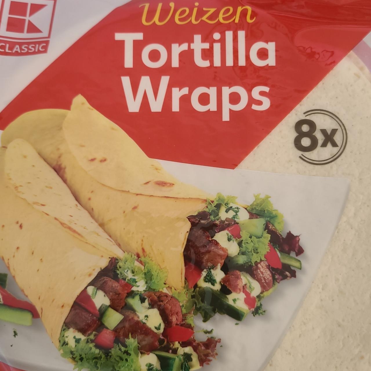 Fotografie - Weizen Tortilla Wraps K-Classic