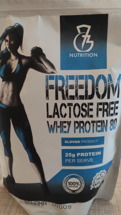 Fotografie - Freedom lactose free whey protein 80 banana