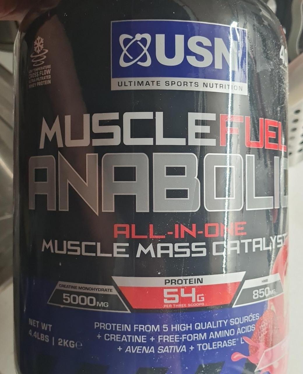 Fotografie - Muscle Fuel Anabolic Strawberry USN