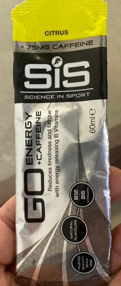 Fotografie - SIS GO energy gel citrus + kofeín