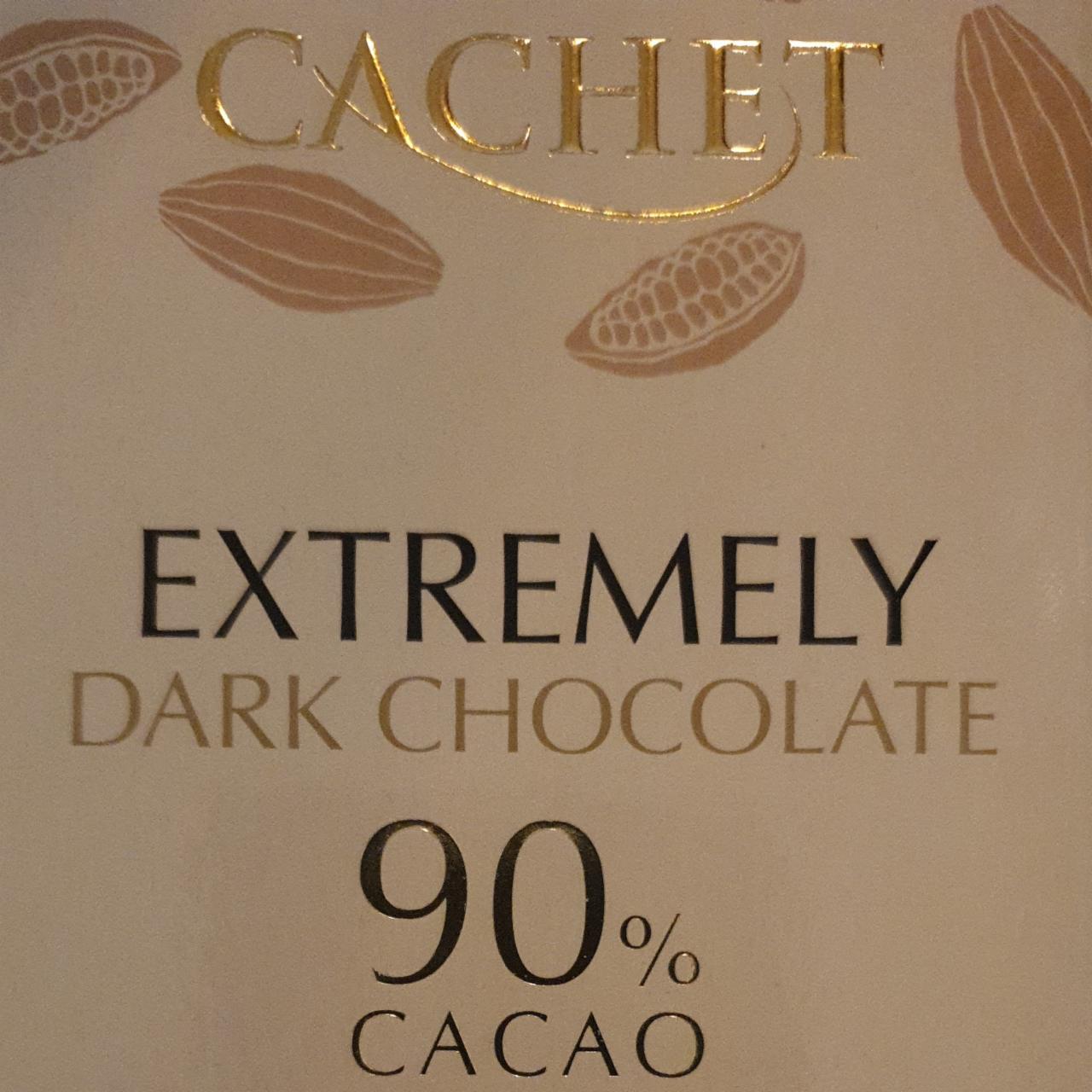 Fotografie - Extremely Dark Chocolate 90% Cacao Cachet