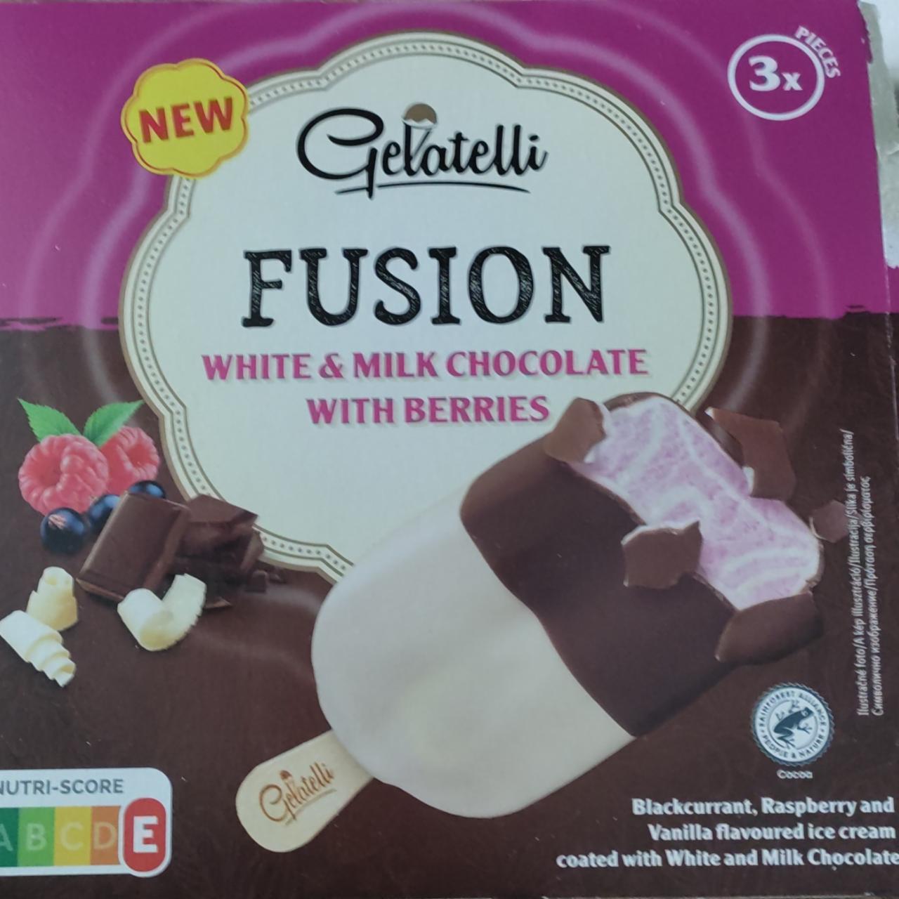 Fotografie - Fusion White & Milk Chocolate with Berries Gelatelli