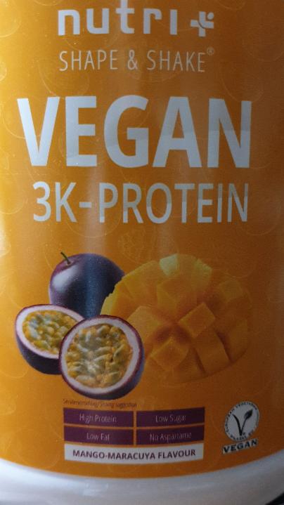 Fotografie - Vegan 3K-Protein Mango-Maracuya Flavour
