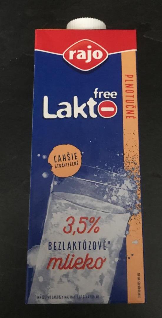 Fotografie - Lakto free plnotučné bezlaktózové mlieko 3,5% Rajo