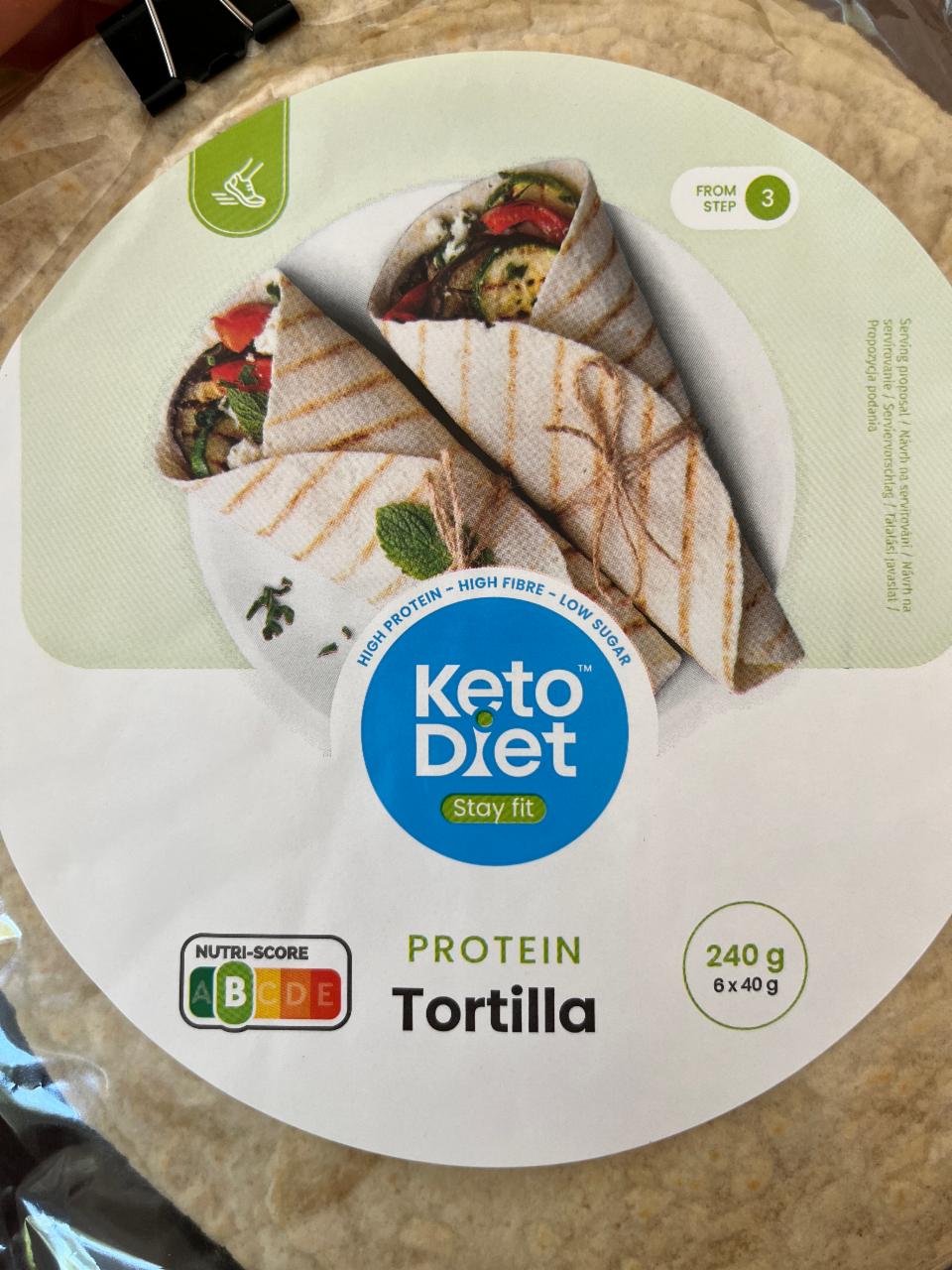 Fotografie - Proteinová tortilla KetoDiet