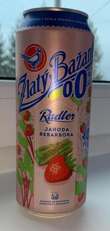 Fotografie - Zlatý Bažant radler jahoda rebarbora