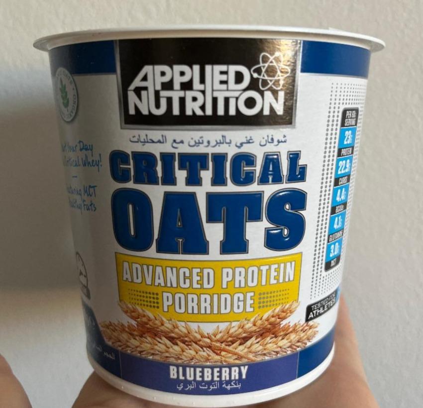 Fotografie - critical OATS blueberry applied nutrition