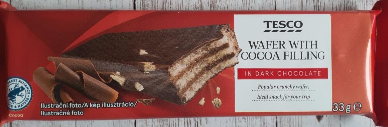 Fotografie - Tesco Wafer with cocoa filling