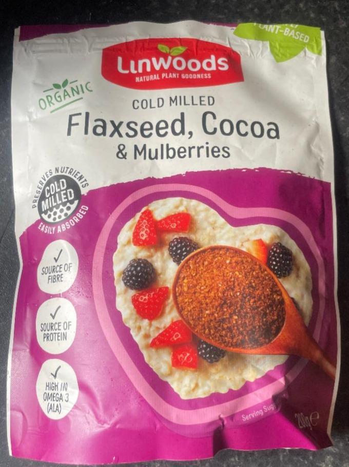 Fotografie - Flaxseed, Cocoa & Mulberries Linwoods