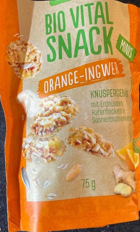 Fotografie - Bio vital snack orange-ingwer