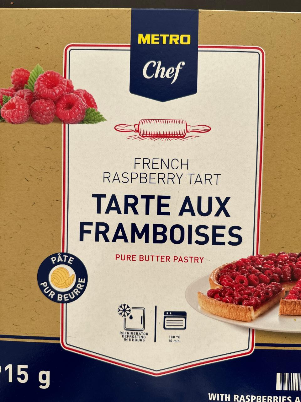 Fotografie - French Raspberry Tart Metro Chef