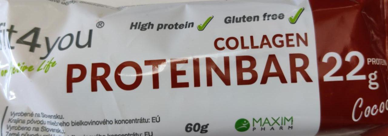 Fotografie - Proteinbar collagen 22g Fit4you