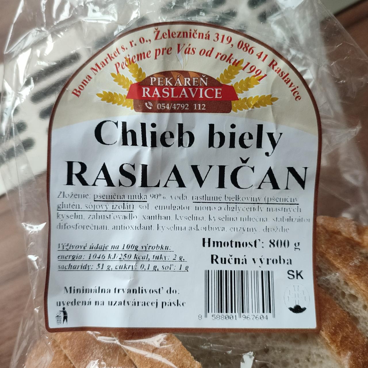 Fotografie - Chlieb biely Raslavičan Pekáreň Raslavice
