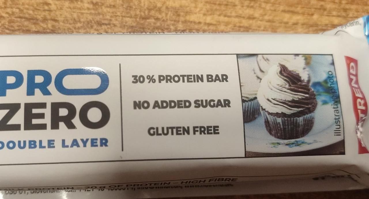 Fotografie - Pro Zero 30% protein bar Double layer Chocolate duo cupcake Nutrend