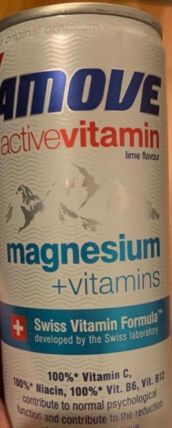 Fotografie - 4move activevitamin magnezium + vitamins Lime Flavour
