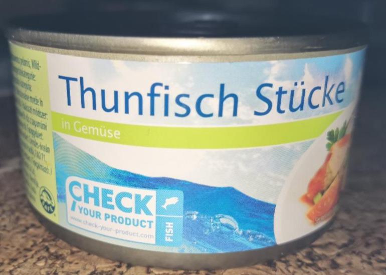 Fotografie - Thunfisch Stücke in Gemüse ALMARE