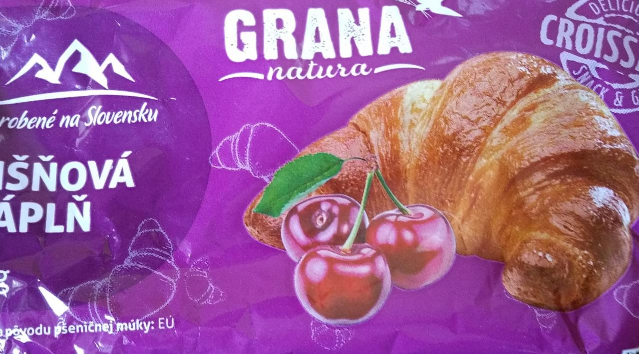 Fotografie - Grana natura croissant višňová náplň