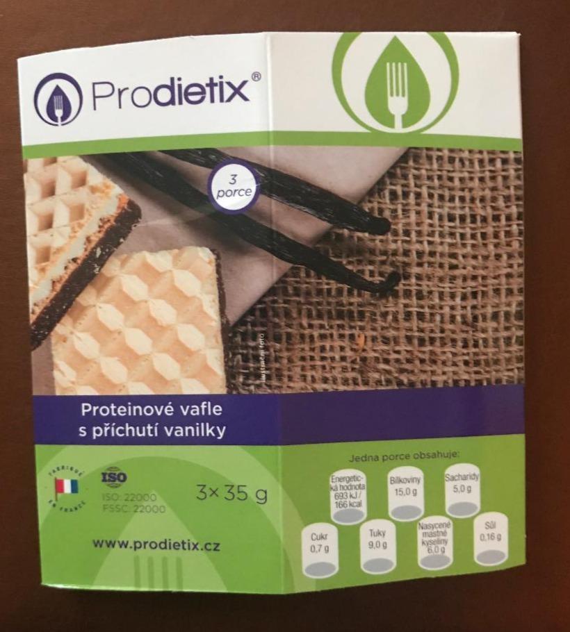 Fotografie - Proteinové vafle s príchuťou vanilky Prodietix