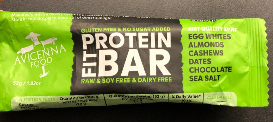 Fotografie - AVICENNA Food protein Fit BAR