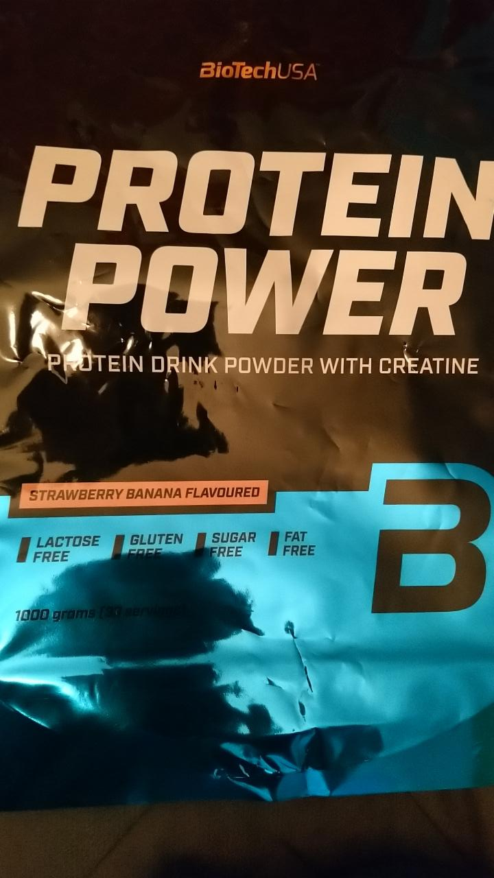 Fotografie - Protein Power strawberry banana Biotech USA