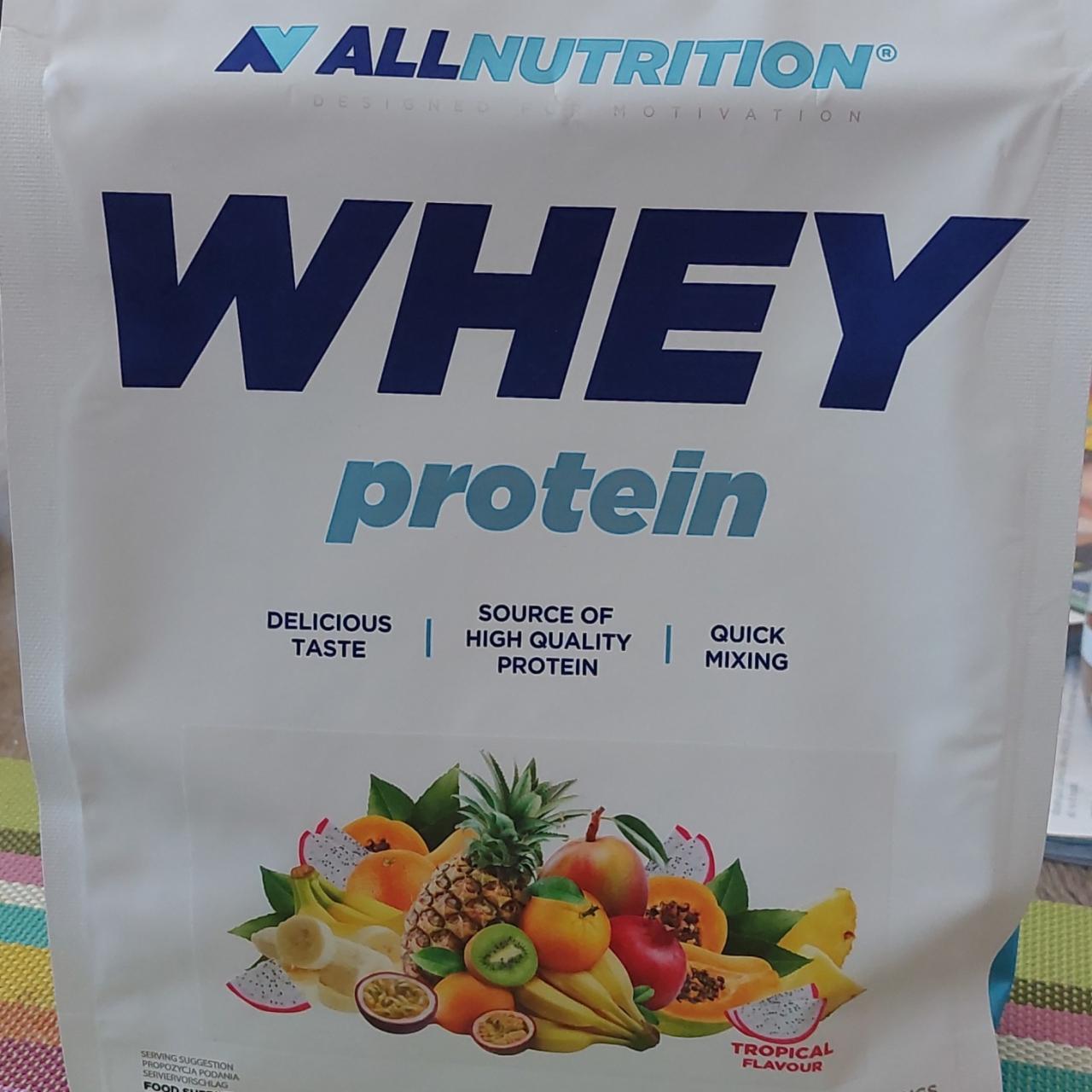 Fotografie - Whey Protein Tropical flavour Allnutrition