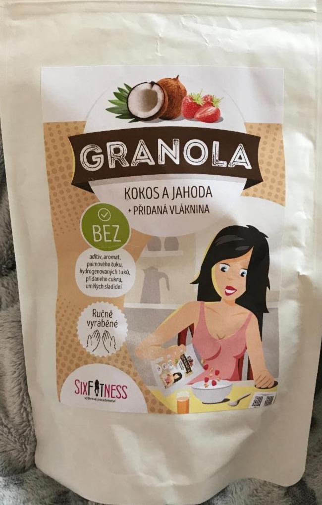 Fotografie - Granola kokos a jahoda Sixfitness