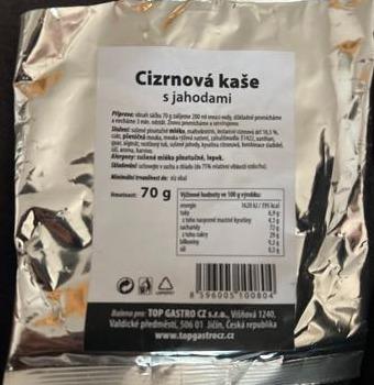 Fotografie - Cizrnova kaše s jahodami topgastro