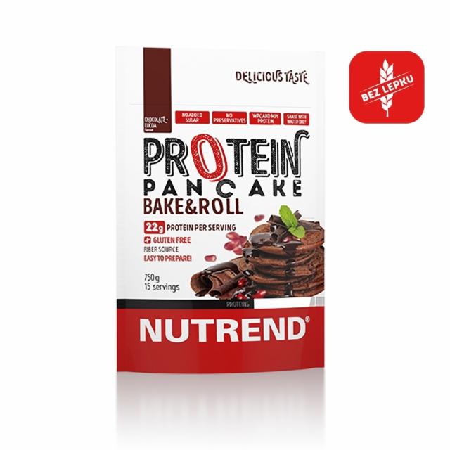 Fotografie - Protein pancake bake & roll chocolate+cocoa Nutrend