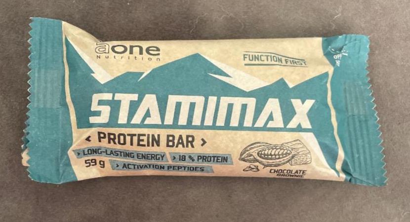 Fotografie - Stamimax protein bar chocolate brownie aone