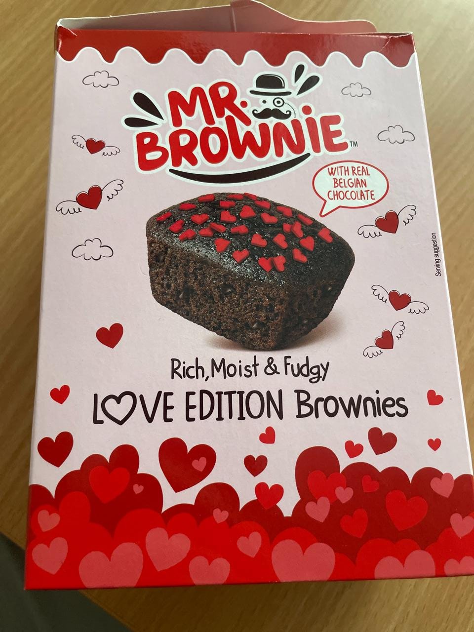 Fotografie - Mr. brownie love edition brownies Mr. Brownie