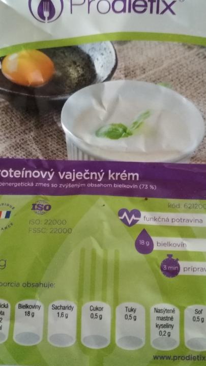 Fotografie - Prodietix proteinový vaječný krém