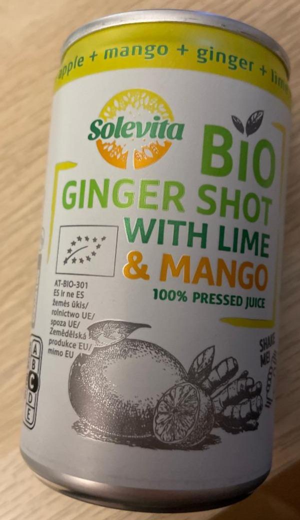 Fotografie - Bio Ginger Shot with Lime & Mango Solevita