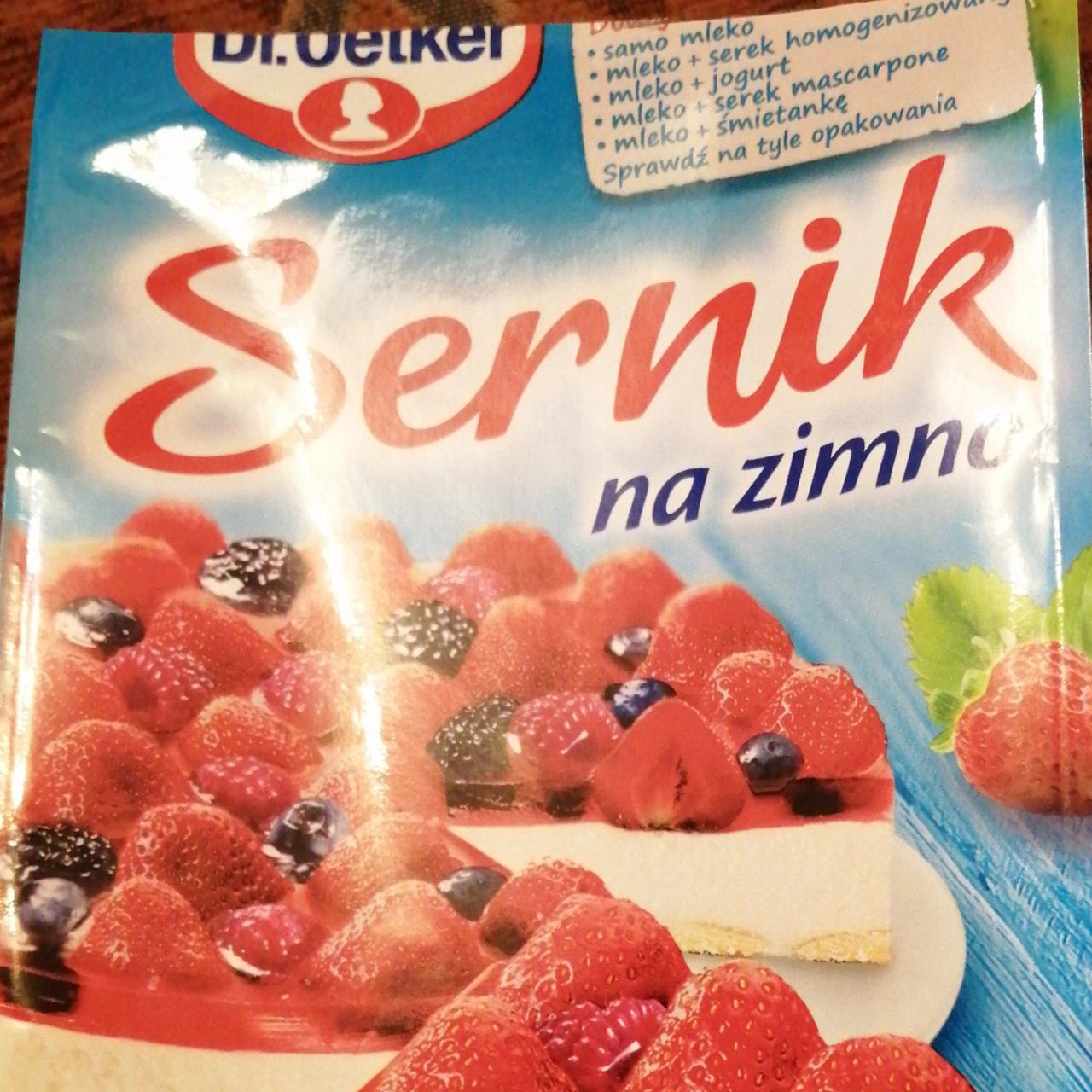 Fotografie - Sernik na zimno Dr. Oetker