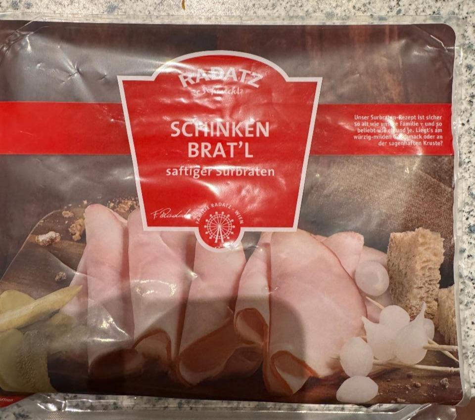 Fotografie - Schinken Bratˈl Radatz Schmeckt