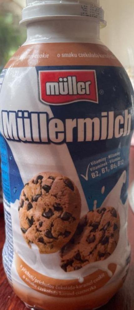 Fotografie - Müllermilch cookie - čokoláda - karamel
