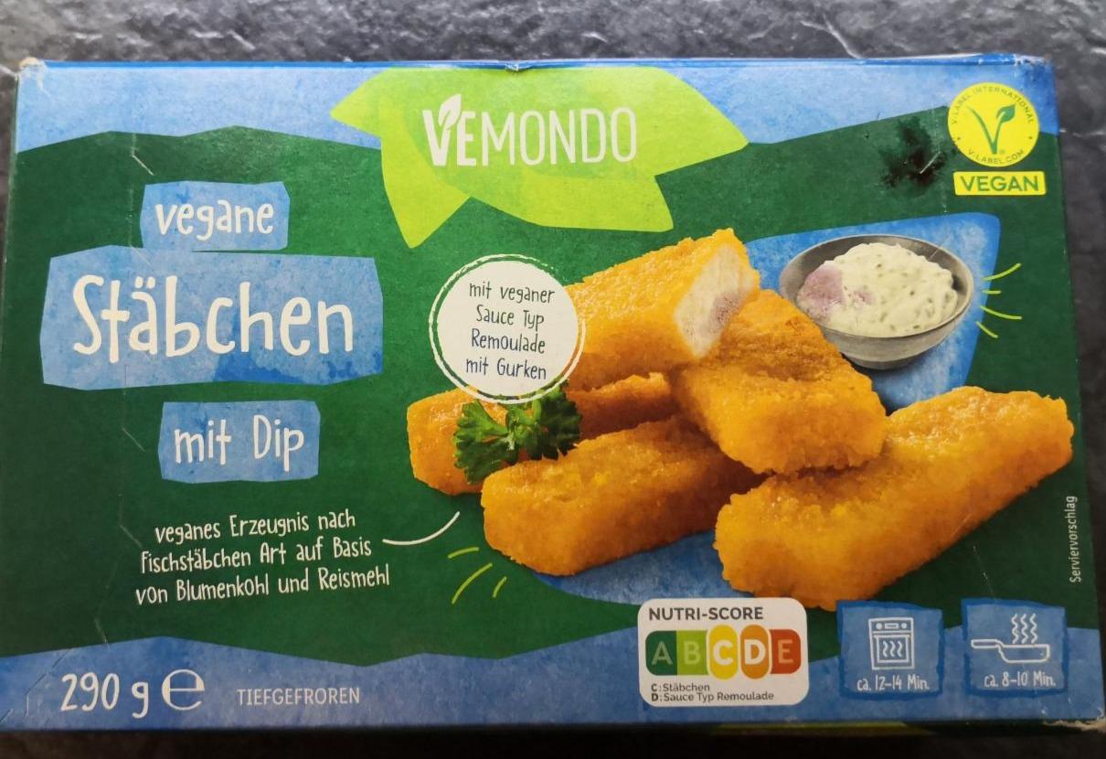 Fotografie - Vegane Stäbchen mit Dip Vemondo