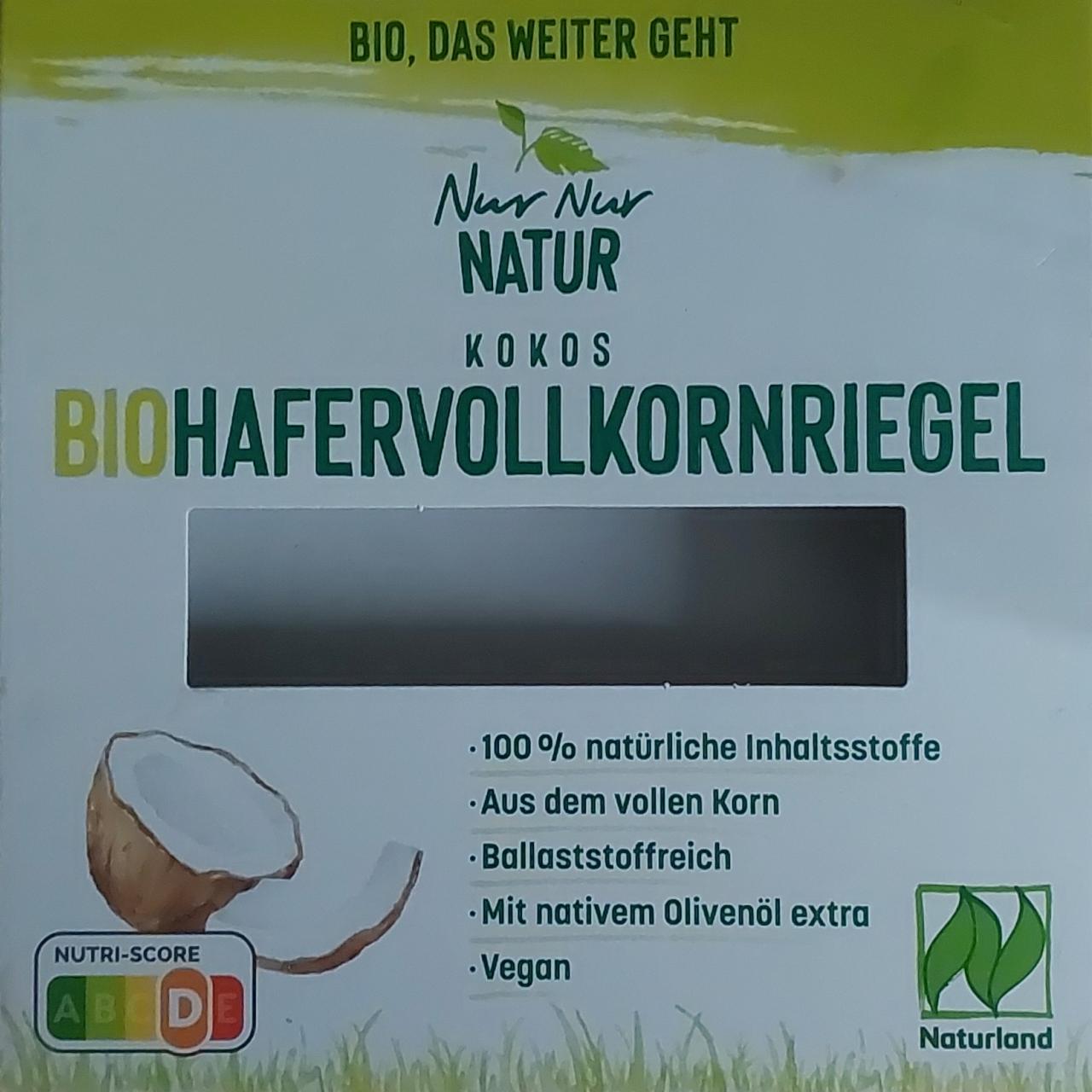 Fotografie - BioHafervollkornriegel Nur Nur Natur