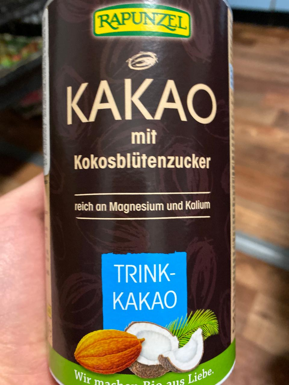 Fotografie - kakao mit kokosblütenzucker Rapunzel