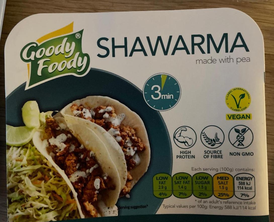 Fotografie - Shawarma made with peas Goody Foody