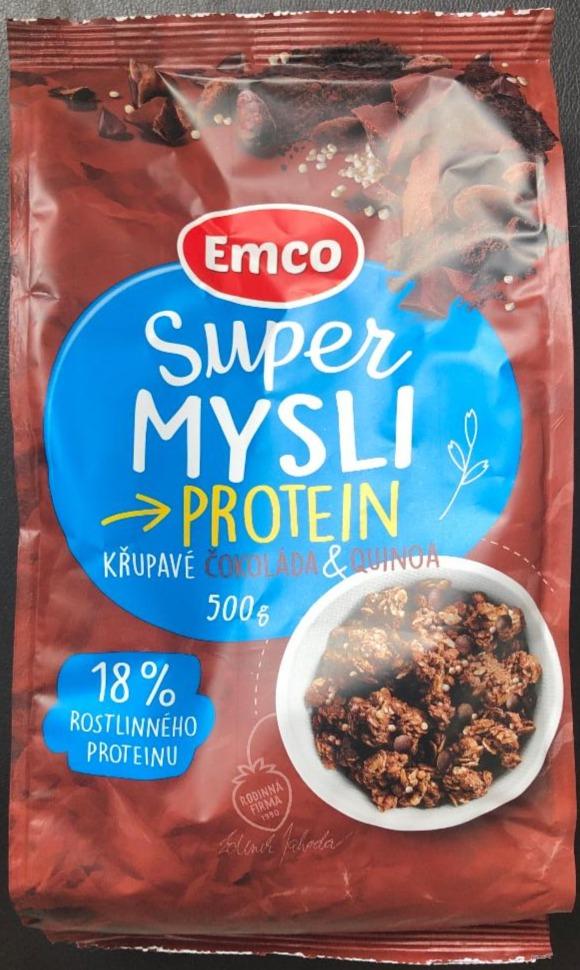 Fotografie - Super mysli protein křupavé čokoláda & quinoa Emco