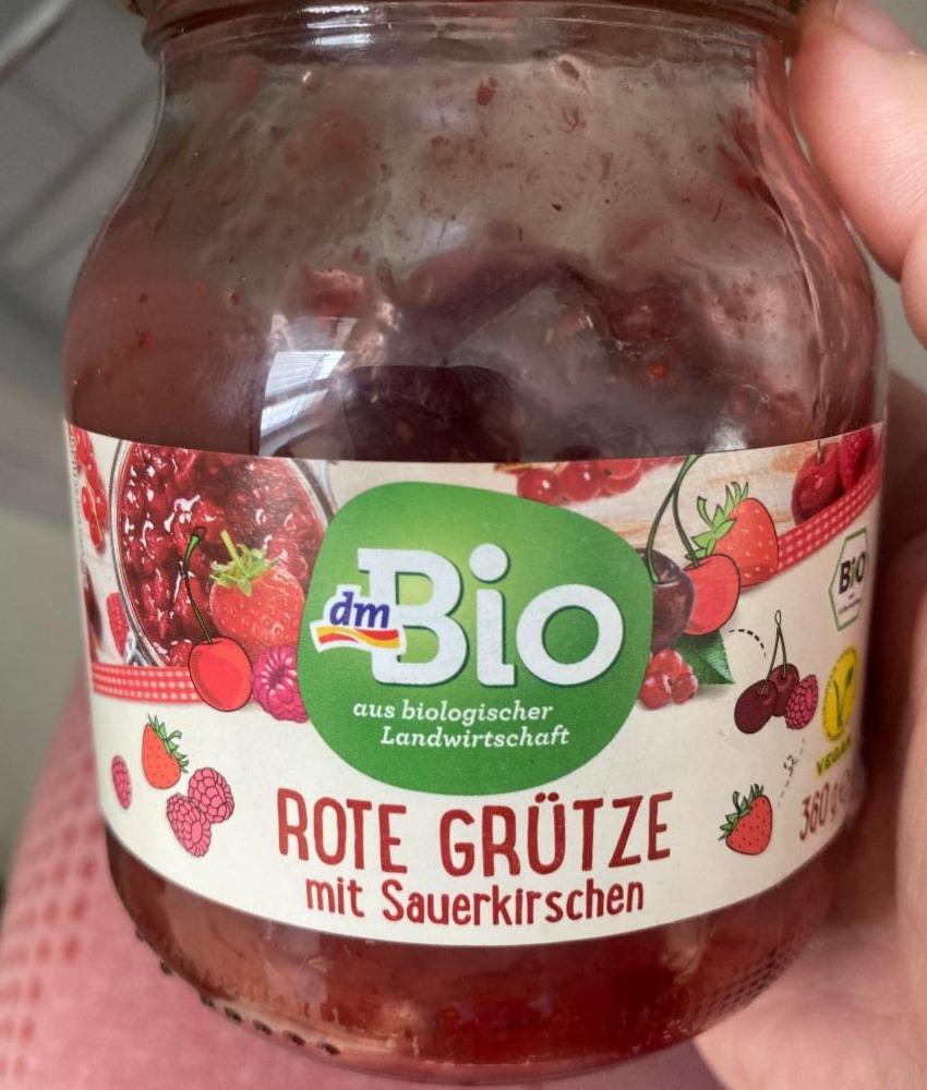 Fotografie - Rote Grütze mit Sauerkirschen dmBio