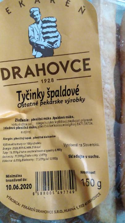 Fotografie - Tyčinky špaldove Drahovce 