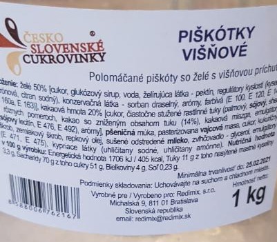 Fotografie - Piškótky višňové