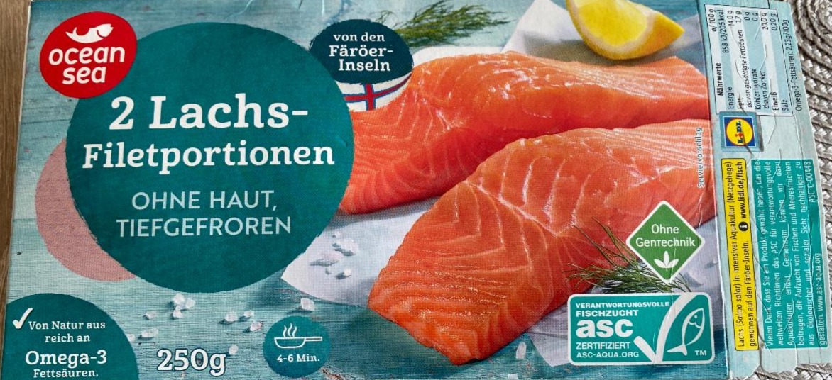 Fotografie - 2 Lachs-filetportionen