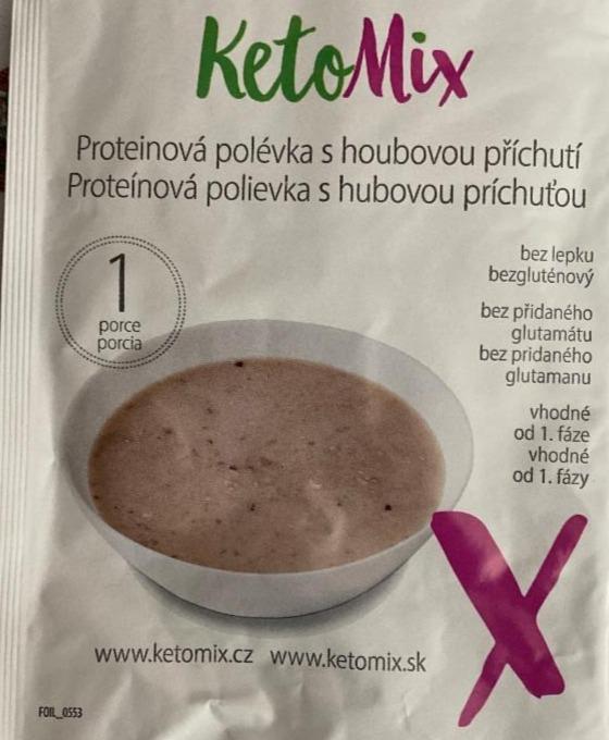 Fotografie - proteínová polievka s hubovou príchuťou Ketomix