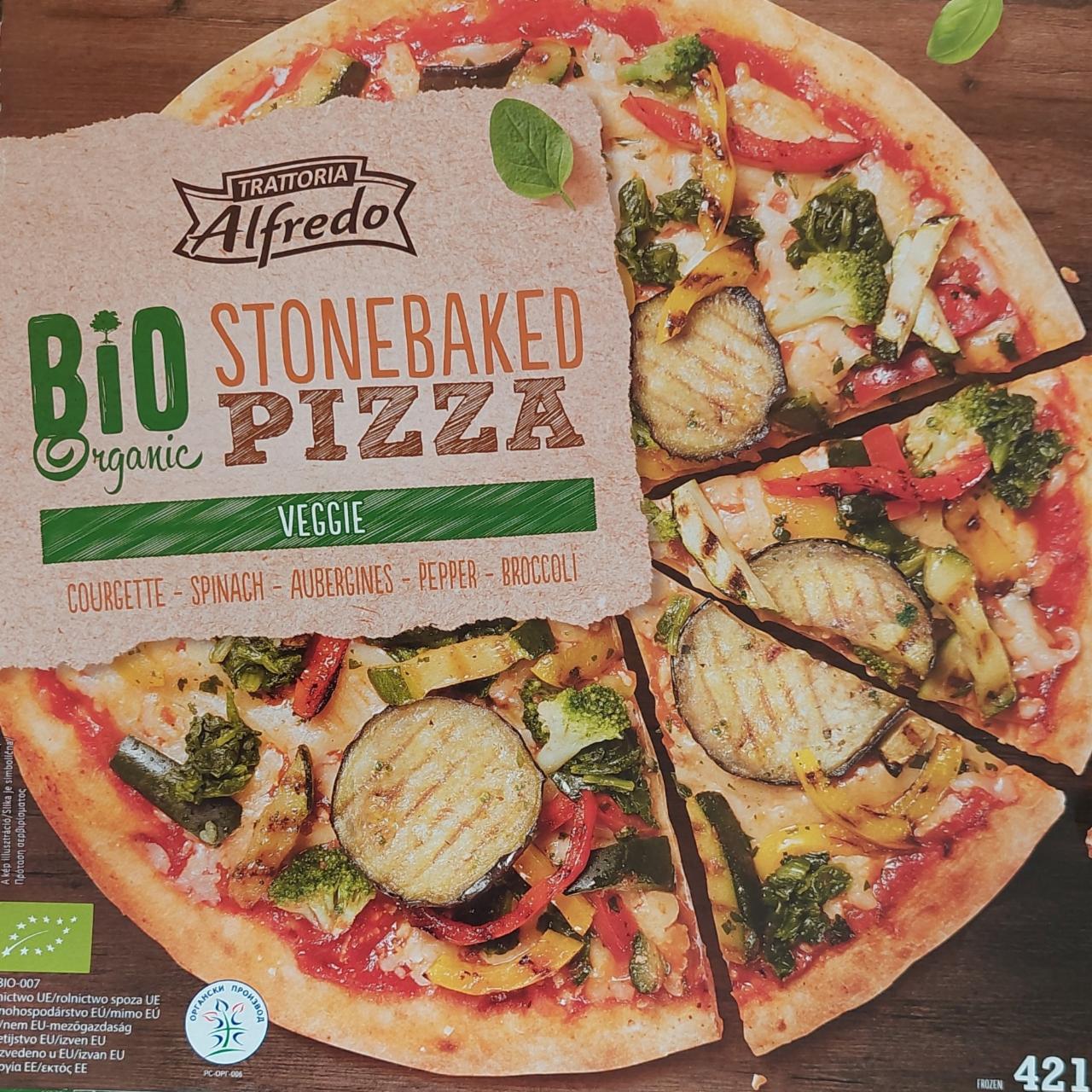 Fotografie - Stonebaked pizza Veggie Bio organic Trattoria Alfredo