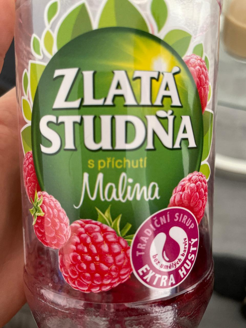 Fotografie - Zlatá studňa Ovocný sirup malina