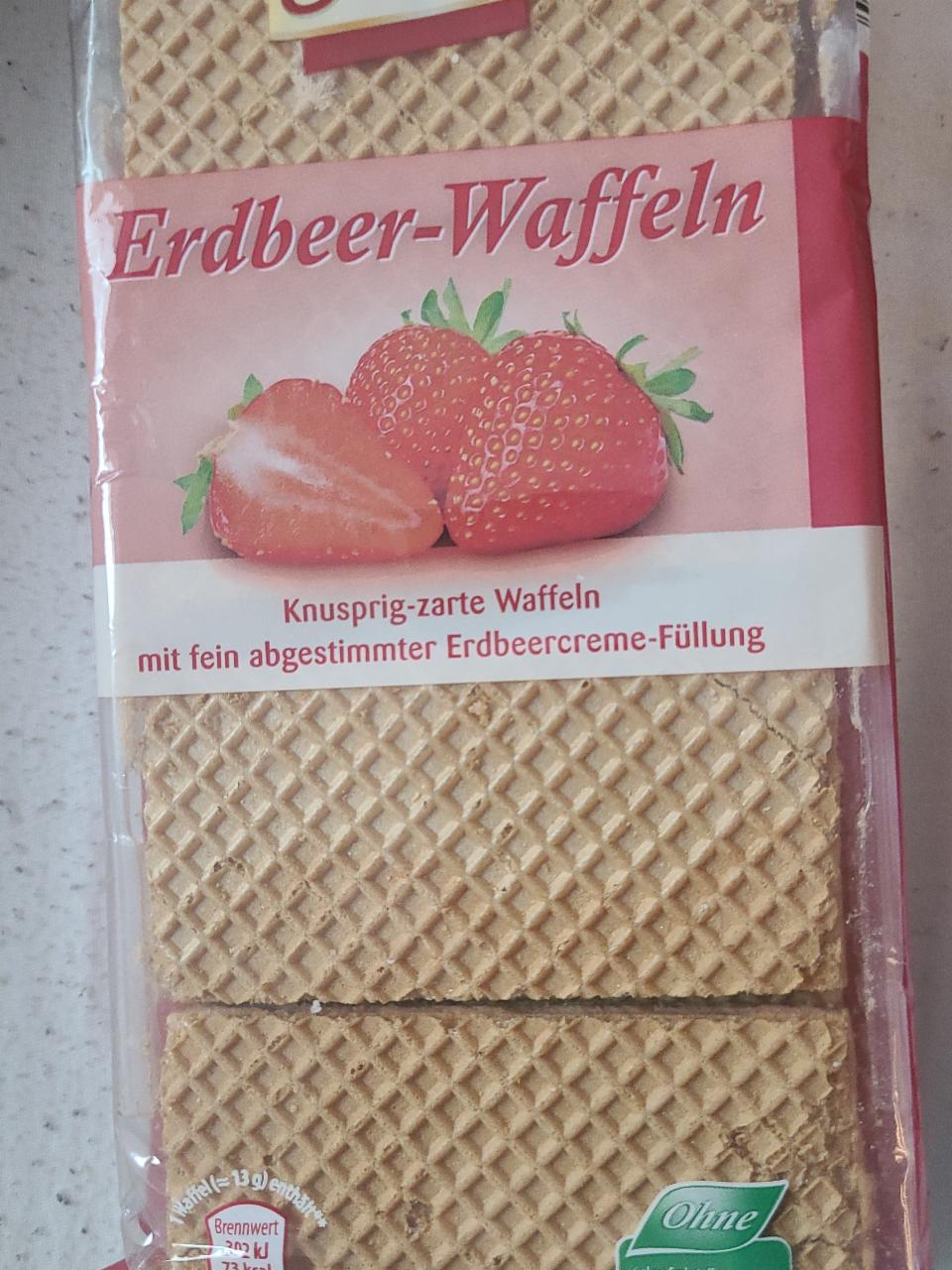 Fotografie - Erdbeer-Waffeln Biscotto